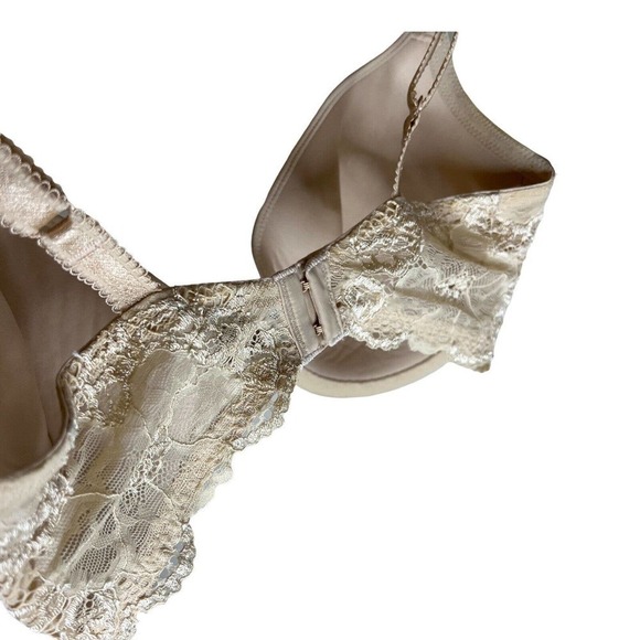 Wacoal 85340 Womens‎ French Garden Contour Underwire Bra Nude Size 32DD Beige - Picture 3 of 4